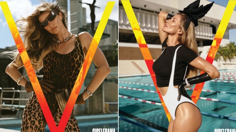 Gisele Bündchen poses for V Magazine covers