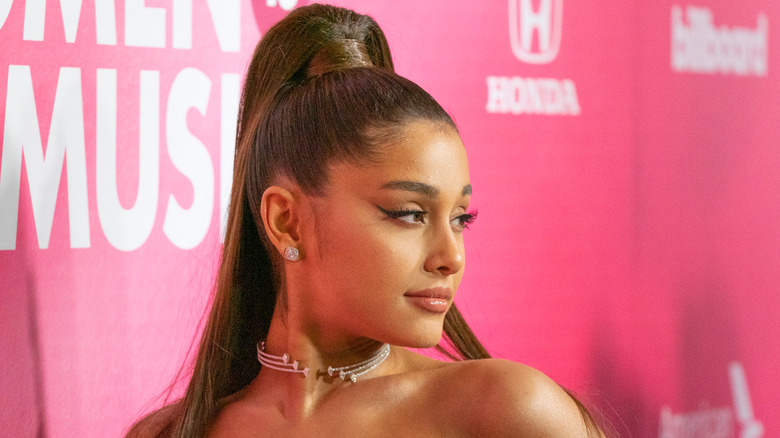 Ariana Grande high ponytail