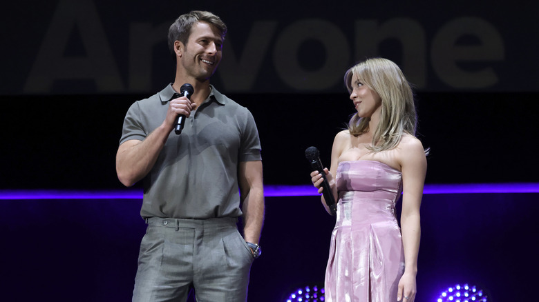 Glen Powell and Sydney Sweeney at CinemaCon