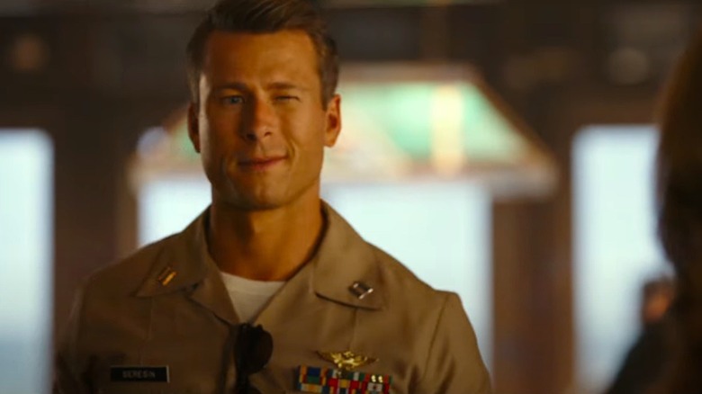 Glen Powell as Hangman in Top Gun: Maverick