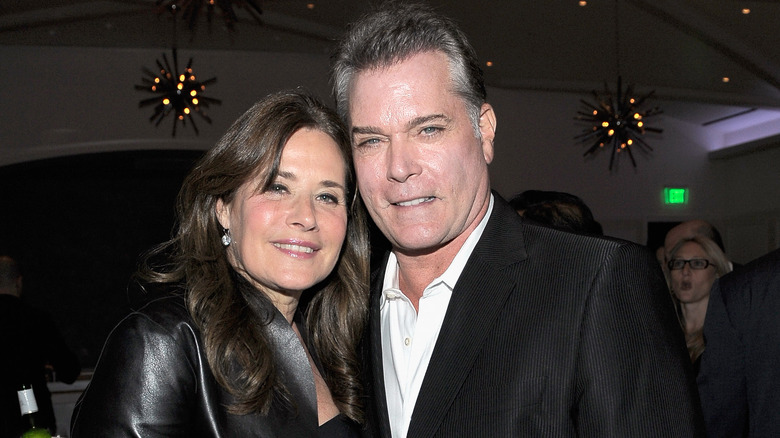 Ray Liotta and Lorraine Bracco pose 