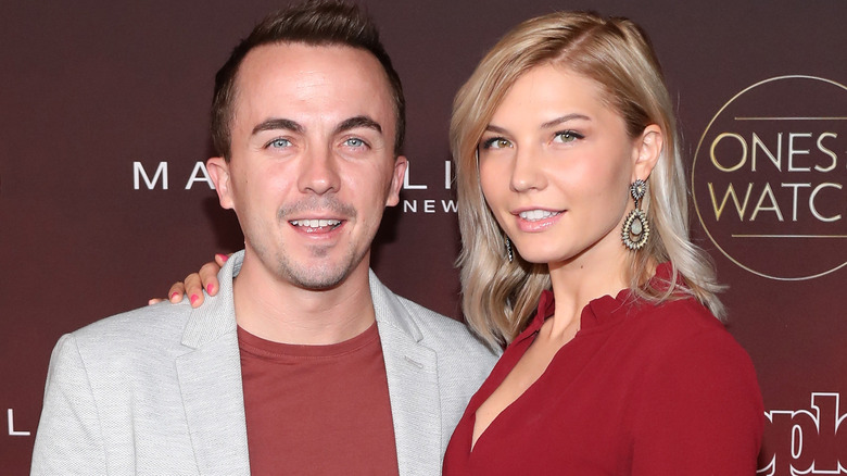 Frankie Muniz and Paige Price smiling