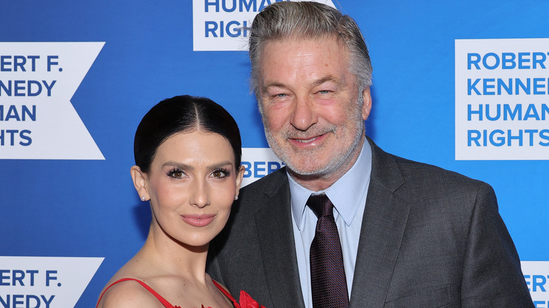 Alec and Hilaria Baldwin smiling