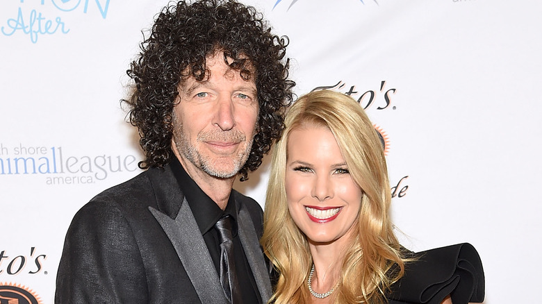 Howard Stern and Beth Ostroky Stern smiling