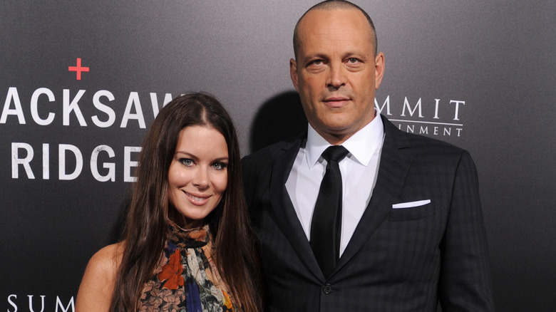 Vince Vaughn and Kyla Weber smiling