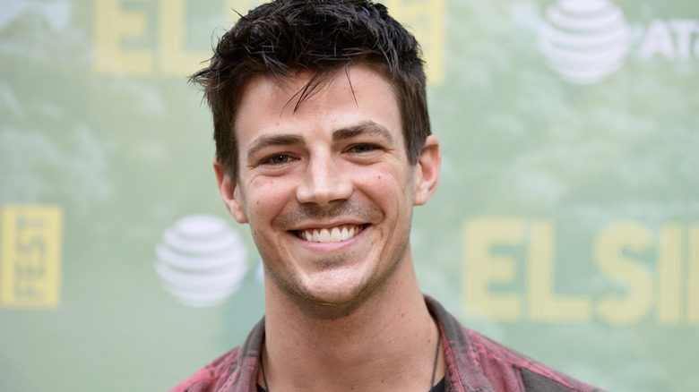 Grant Gustin grinning