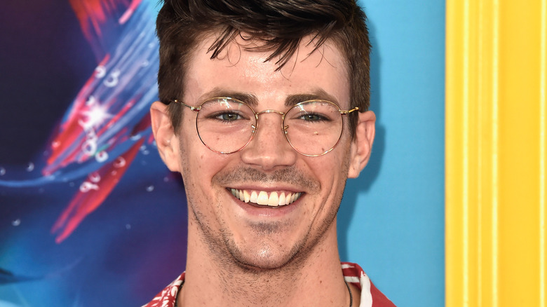 Grant Gustin grinning