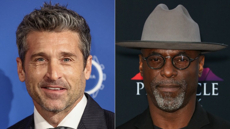 Side-by-side pictures of Patrick Dempsey posing and Isaiah Washington posing