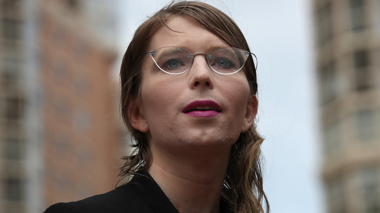 Chelsea Manning posing in 2019