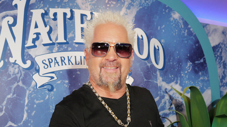 Guy Fieri sunglasses gold chain 