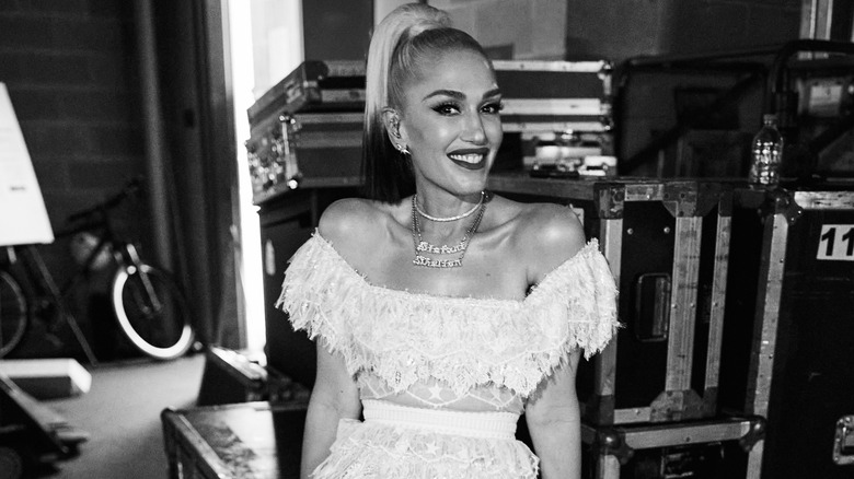 Gwen Stefani smiling