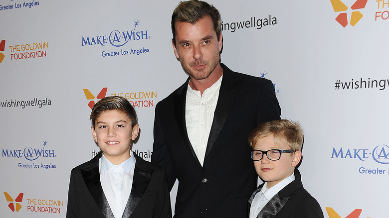 Gavin Rossdale with his sons