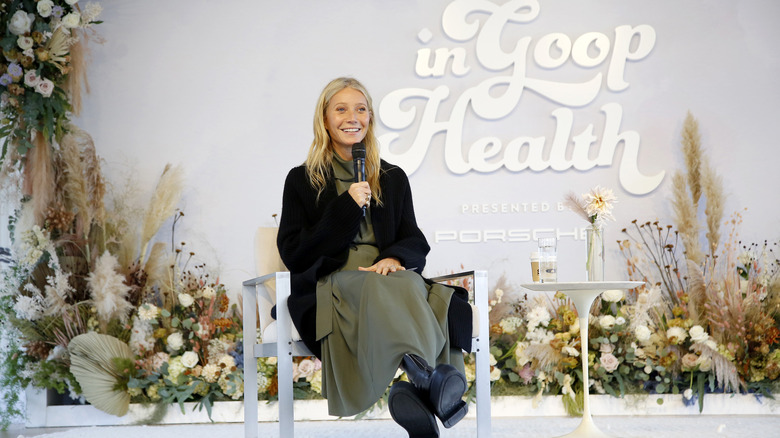 Gwyneth Paltrow speaking at a panel