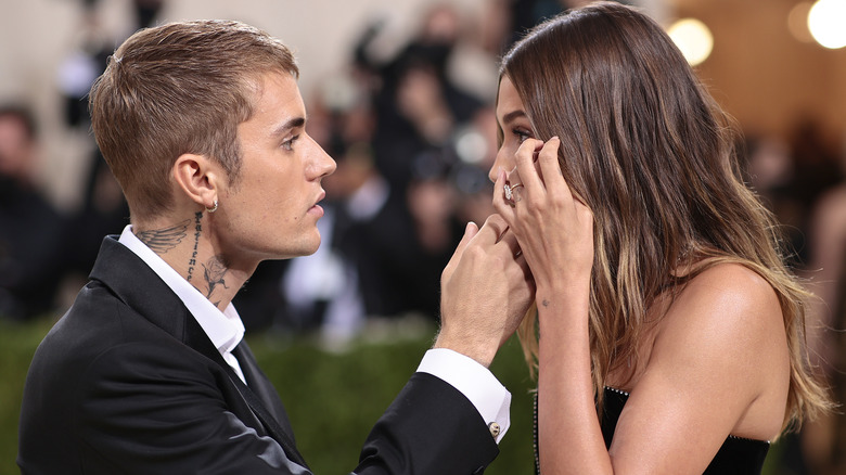 Justin and Hailey Bieber at the 2021 Met Gala