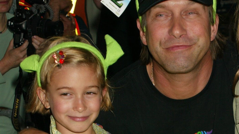 Hailey Bieber and Stephen Baldwin posing together