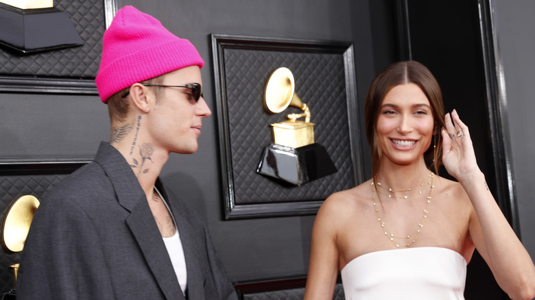 Hailey and Justin Bieber on the red carpet together