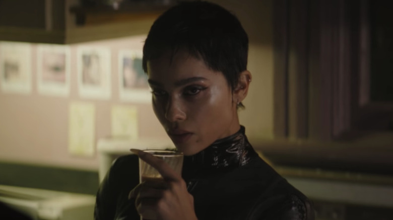 zoe kravitz as catwoman in the batman 