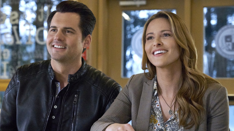 Kristofer Polaha and Jill Wagner smiling