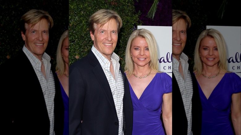 Jack Wagner and Kristina Wagner smiling