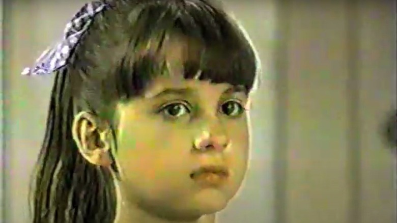 Young Lacey Chabert as Bianca in scene from All My Children