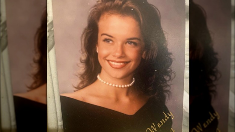 High school yearbook photo of Lacey Chabert's sister, Wendy