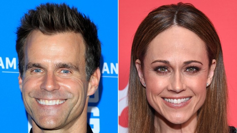Cameron Mathison and Nikki DeLoach grinning