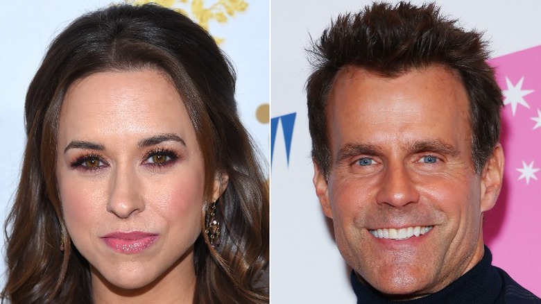 Lacey Chabert and Cameron Mathison smiling