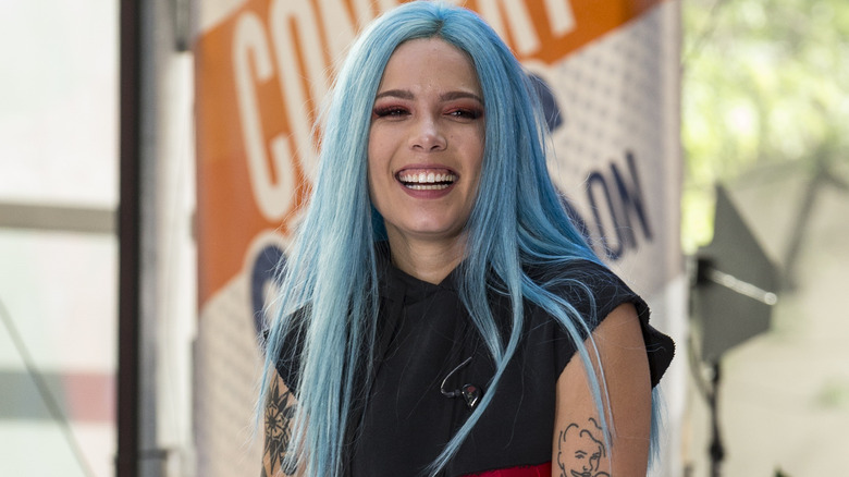 Halsey on stage at NBC Today Summer concert