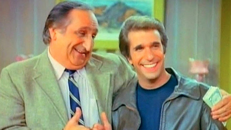 Al Molinaro and Henry Winkler on Happy Days