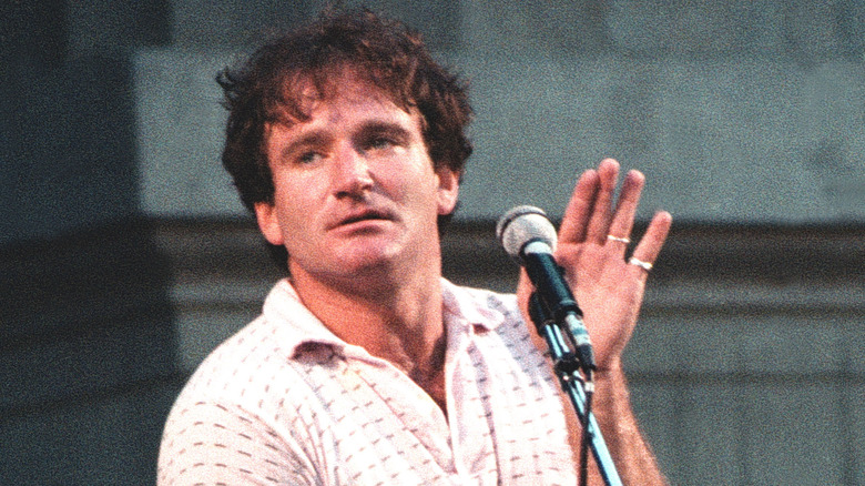 Robin Williams performing onstage