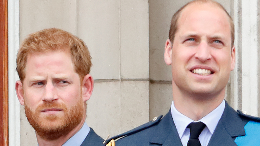 Prince William and Prince Harry at royal event