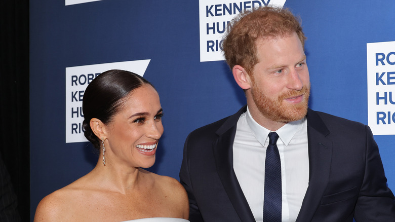 Meghan Markle and Prince Harry attending event