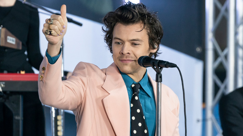 Harry Styles performing 