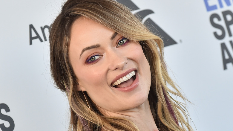 Olivia Wilde long blonde hair laughing