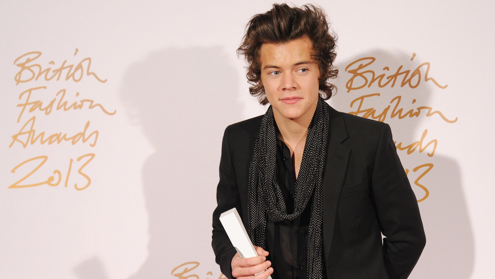 Harry Styles at the British Fashion Awards in 2013