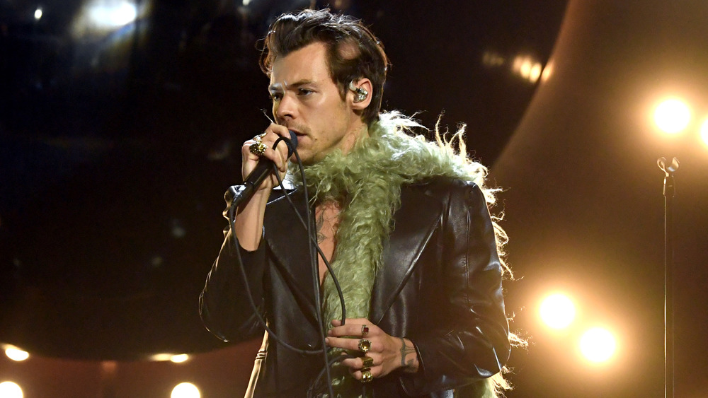 Harry Styles performs at the 2021 Grammys 