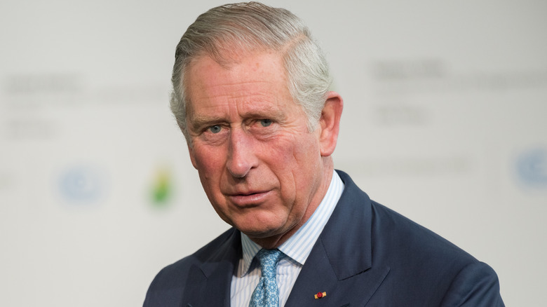 Prince Charles looking into the distance