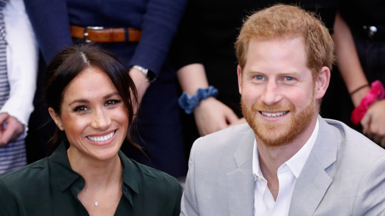 Meghan Markle and Prince Harry smiling