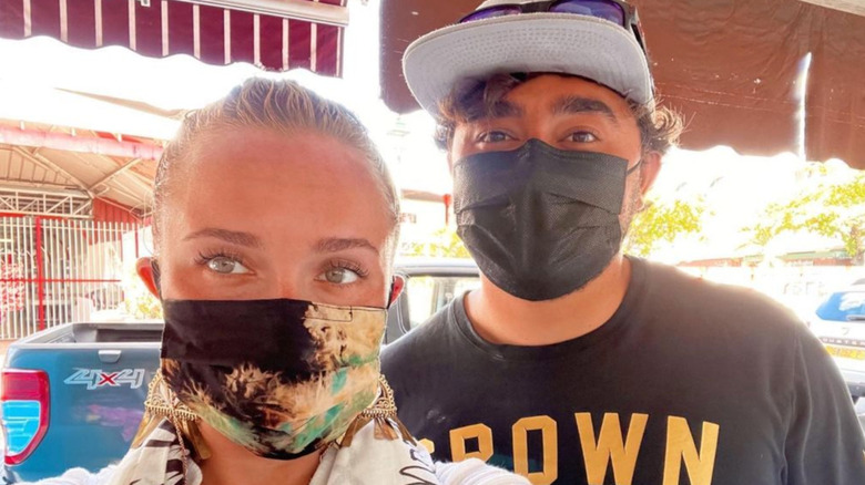 Hayden and Jansen Panettiere masked