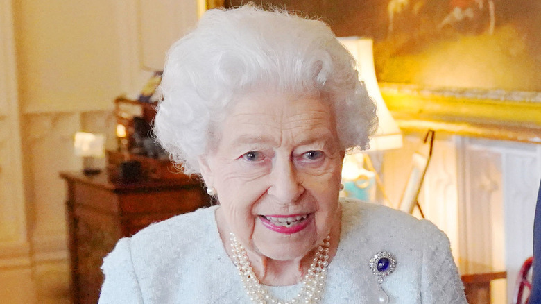 Queen Elizabeth II smiling