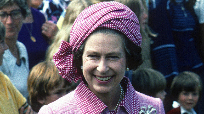 Queen Elizabeth smiling