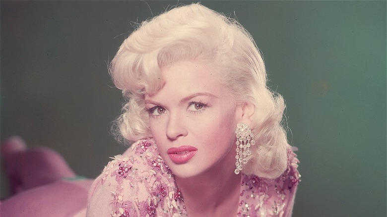 Jayne Mansfield dressed in pink publicity photo