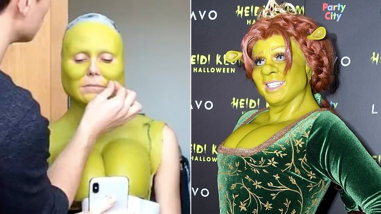 Heidi Klum poses as Princess Fiona