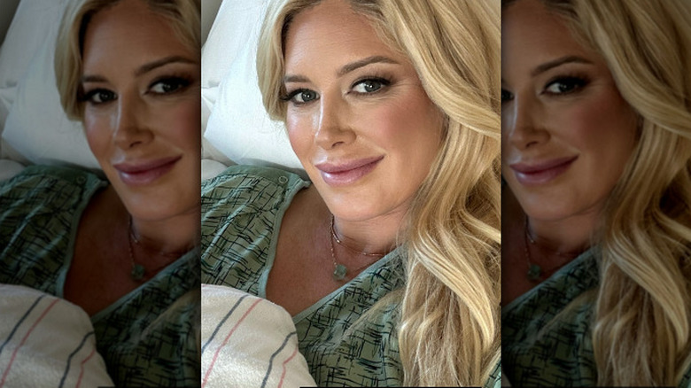 Heidi Montag holding her baby son