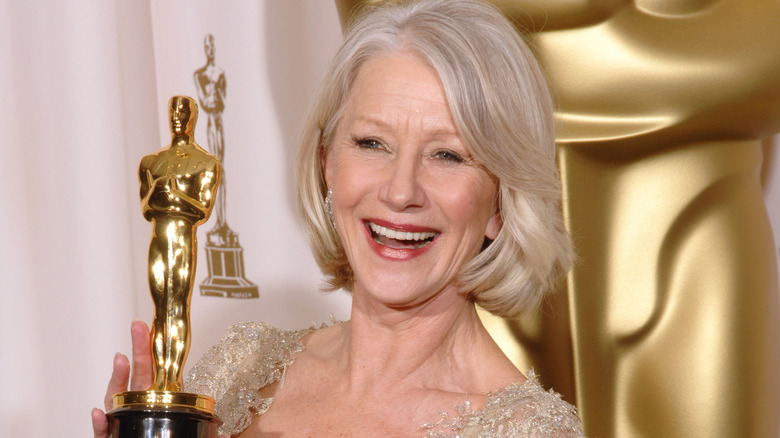 Helen Mirren with her Oscar in February 2007.