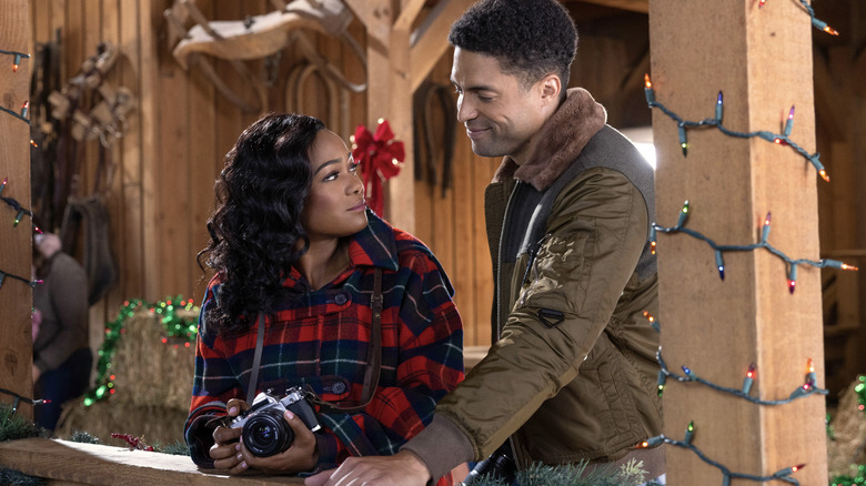 Tatyana Ali and Henderson Wade in A Picture Perfect Holiday