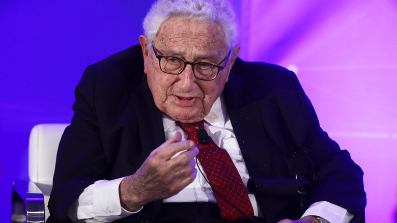 Henry Kissinger talking