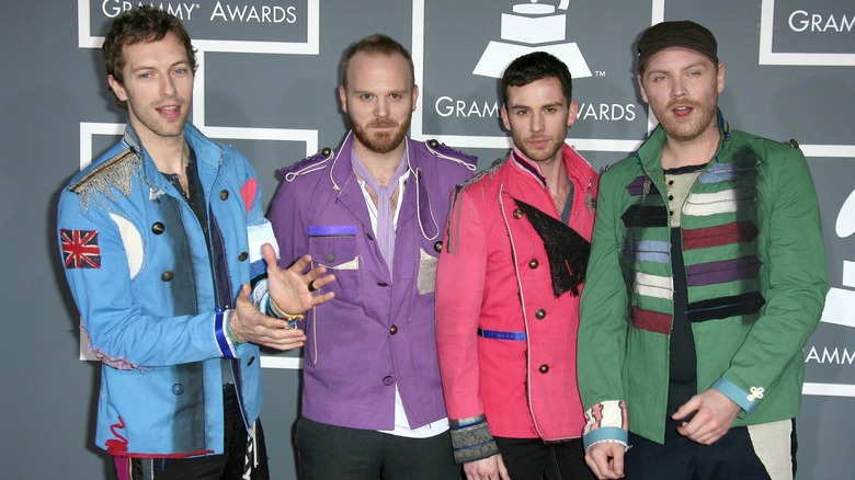 Coldplay on the red carpet