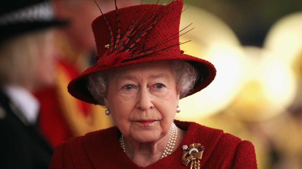 Queen Elizabeth II arrives at her Windsor residence