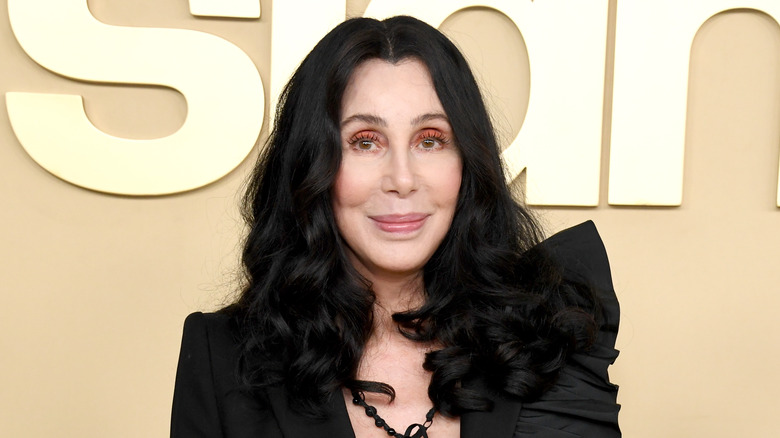 Cher with black hair